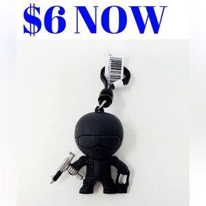 Gi-Joe Snake Eyes Figural 3D Bag Clip Toy Figure